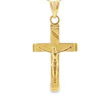 10K Gold Crucifix Jesus Charm - £78.44 GBP+