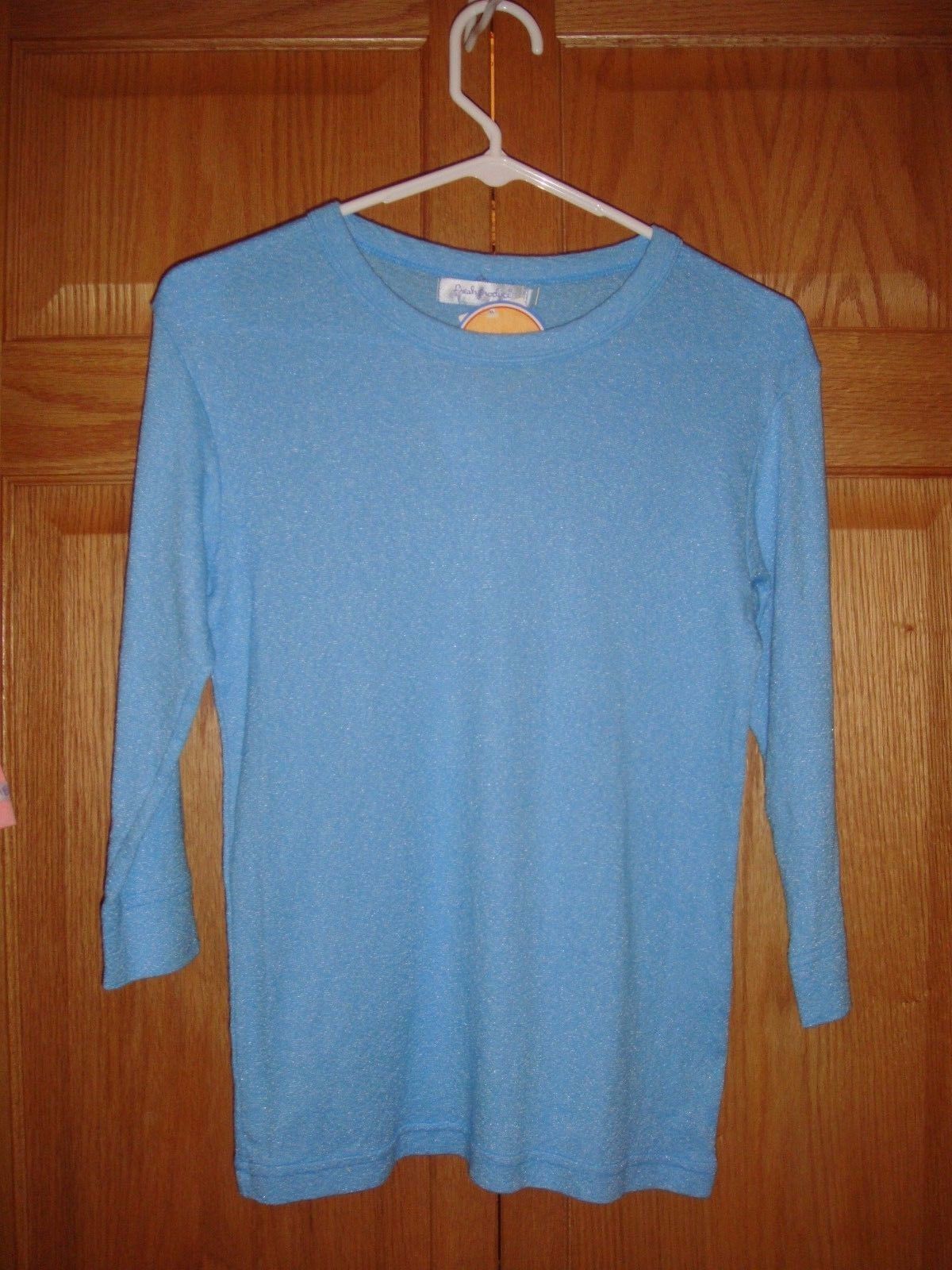 Fresh Produce Top L Atlantis 3/4 Sleeve Soft Sheen Top NWT - $14.99