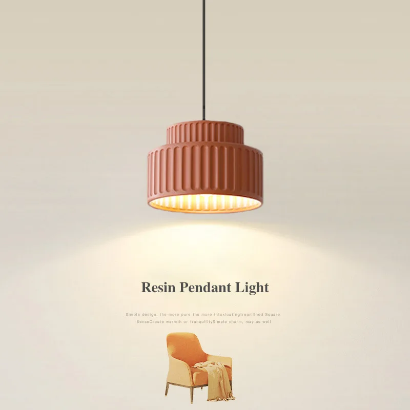 Nordic LED Pendant Light Simple Cream Lamp For Bedroom Living Dining Room - $141.91
