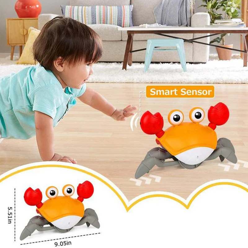 Children Induction Escape Crab Kids Octopus Toys Musical/Crawling Electronic Toy - £22.79 GBP