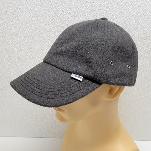 Primary image for KEDS Womens Gray Felt Wool Blend Adjustable Baseball Cap Hat Strapback
