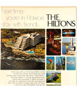 1969 Hilton Hotel Hawaii Advertisement Kahala Maui Village Travel Vintag... - $24.99