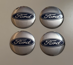 4 pcs (Set) 56mm - 2.20inch Silver Ford Wheel Center Hub Caps Stickers - £4.63 GBP