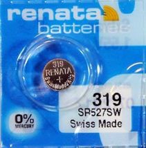 Renata Batteries 319/SR527SW Button Cell Watch Battery (5 Pack) - £5.36 GBP