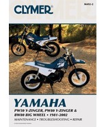 YAMAHA SERVICE MAINTENANCE REPAIR MANUAL CLYMER M492-2 PW50 / PW80 Y-ZIN... - $16.20