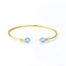 100% 925 Sterling Silver Adjustable Bracelet For Women Pink Blue Colorful Candy  - £40.29 GBP