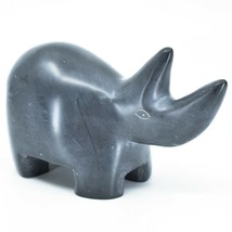 Crafts Caravan Hand Carved Natural Dove Gray Soapstone Rhinoceros Rhino ... - £23.73 GBP
