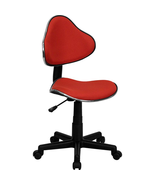 Red Fabric Swivel Ergonomic Task Office Chair - Modern Design, Adjustabl... - $1,937.91 MXN+