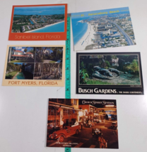 post cards lot of 5, florida bush gardens (320) - $5.94