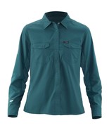 NRS Women&#39;s Guide Long Sleeve Shirt XXL Atlantic Blue/Green New $79.95 MSRP - $48.37