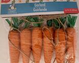 Easter Carrot Garland 6 Jute Carrots w Green Straw on 6’ Jute String - $3.95
