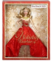 Holiday Barbie Blonde Doll BDH13 by Mattel 2014 Barbie Holiday NIB - £31.93 GBP