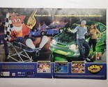 Crash Bandicoot Nitro Kart 2003 Double Page Magazine Print Ad - $14.84