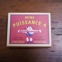 Marc Vidal Brunoy France MINI PUISSANCE 4 Strategie Memoire Puzzle Game - $12.49