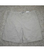 Mens Shorts Flat Front Apt. 9 Khaki Twill Dress Casual $44 NEW-sz 42 - $17.82