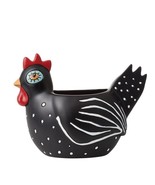 Allen Designs Chicken Planter Small with Drainage Hole 4.5&quot; high Resin B... - $33.60 CAD