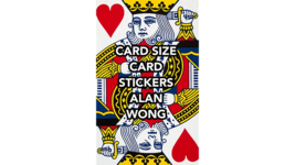 POKER Size Card Stickers by Alan Wong - Trick - $16.82