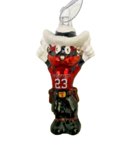 Ncaa Texas Tech Red Raiders Glitter Mascot Blown Glass Ornament New - $16.82