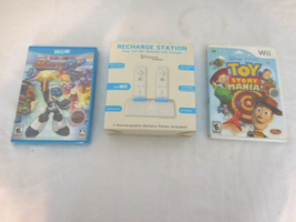 Nintendo Wii Remote Recharge Station + Mighty NO. 9 Game  + Toy Story Mania - $22.79