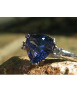 2024 Halloween Collection Rare Bakeno Spirit Cat Tanzanite sterling Ring  - $133.33