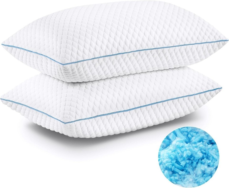 Hypoallergenic Cooling Pillow Set - Ultimate Comfort for Side and Back Sleepers Item image 11