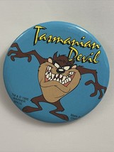 Tasmanian Devil Taz  Vintage 1990’s Kids Looney Tunes Safety Pin Back Bu... - $150.53 MXN