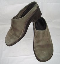 Solvei Dansko Gray Smooth Leather Clogs 37 6.5 7 Slip On Comfort Walking... - $35.60