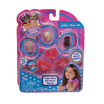 2015 PUPPY IN MY POCKET CHARM BARRETTES + RING SET NEW SEALED JUST PLAY - $14.25