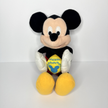 Mickey Mouse Easter Egg Plush Yellow Blue 2014 Disney Stuffed Animal Mou... - $10.71