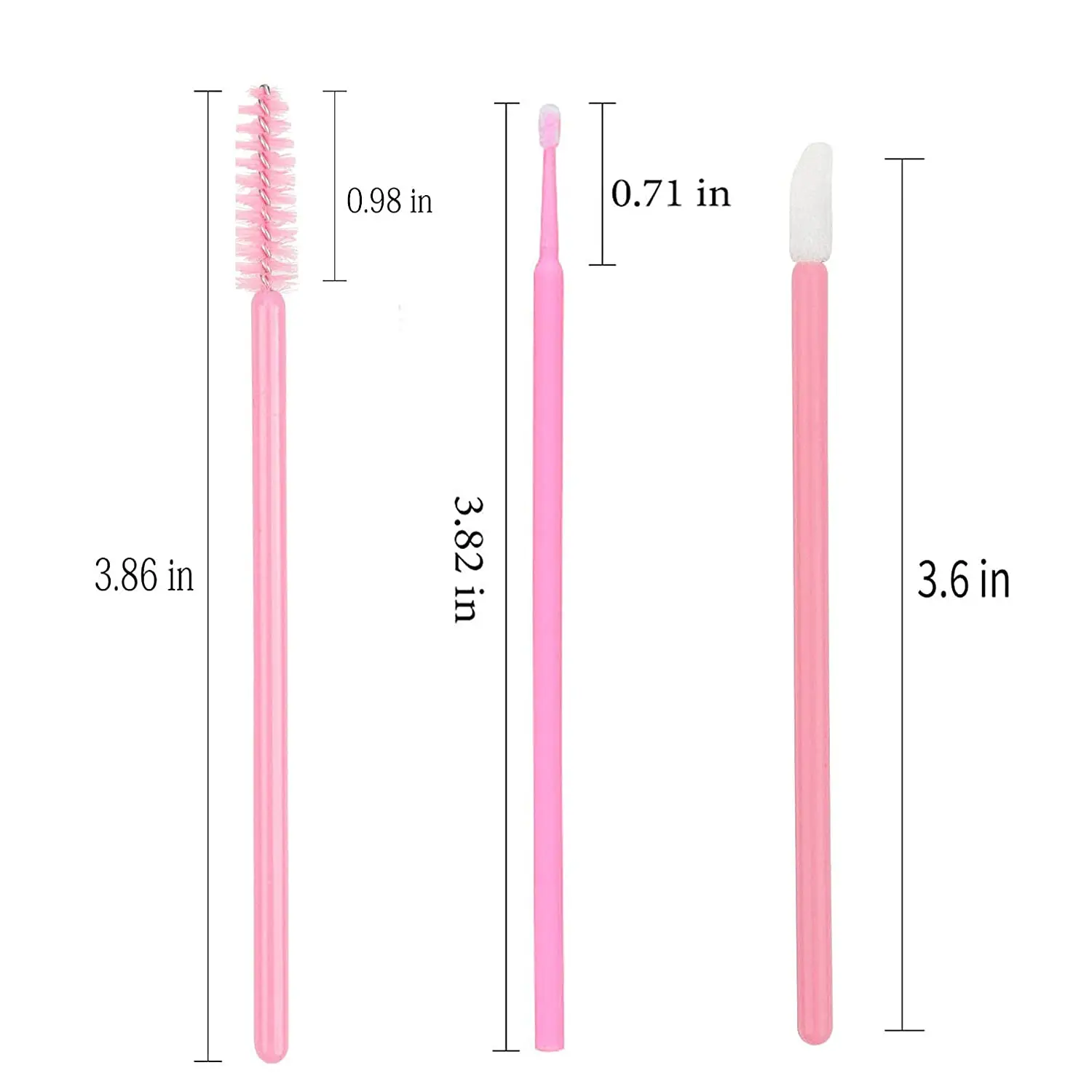 200pcs Disposable Brushes Set Mascara Wands Lip Brushes Microbrush Applicator Sw - £19.50 GBP