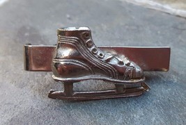 Vintage Ice Skate Skating Boot Winter Sports Tie Clip Clasp Bar - £6.31 GBP