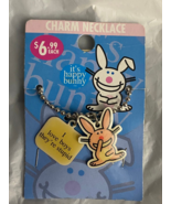 It&#39;s Happy Bunny Charm Necklace (I Love Boys They&#39;re Stupid) *NEW* US1 - $17.76 CAD