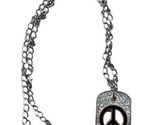 Stainless Steel Peace Sign Pendant Necklace Jewelry 24 Inch Chain Unisex... - £8.35 GBP