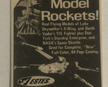 Star Wars Flying Model Rocket Print Ad Advertisement Small Vintage 1977 pa7 - $9.89
