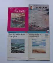Vintage Art Painting Instructional booklets Lot of 4 for painting Seascapes - $9.49