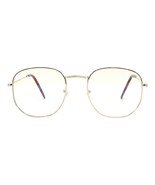 Blue Light Filtering Lens Glasses Soft Square Hipster Style Metal Frame - $18.94 CAD+