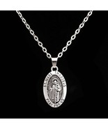 ST. JUDE THADDEUS NECKLACE 17&quot; Chain Catholic Saint Protection Charm Pra... - €4,28 EUR