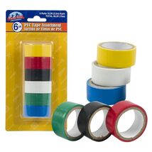 6 Piece PVC Electrical Tape Assortment - $2.95