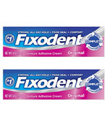 Pack of (2) NEW Fixodent Denture Adhesives Cream Original 1.40 Ounces - $24.68 CAD