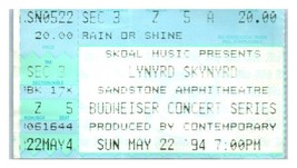 Lynyrd Skynyrd Konzert Ticket Stumpf Kann 22 1994 Bonner Federn Kansas - £34.20 GBP