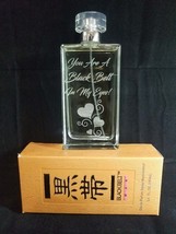 Personalized Perfume Bottle, Black Belt Fragrance For Woman, Black Belt Cologne  - £39.53 GBP