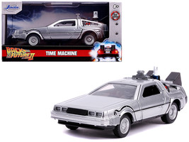DeLorean DMC (Time Machine) Silver &quot;Back to the Future Part II&quot; (1989) Movie &quot;Ho - £16.92 GBP