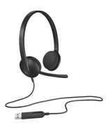 Used  H340 Wired Headset USB with Mic Black - $4,179.74 MXN