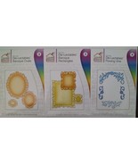 Create &amp; Craft Die-Lectables 3 Die Sets Baroque Ovals, Rectangles, Flowi... - $27.06 CAD