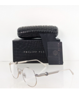 New Authentic Philipp Plein Eyeglasses VPP 061 Col 0579 Silver VP061 Glam sunset - $247.49
