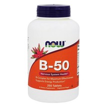 NOW Foods Vitamin B50, 250 Tablets - £21.42 GBP