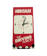Vintage Hercules The Driving Force Clock Tire Sign 18&quot; X 9&quot; - €42,41 EUR