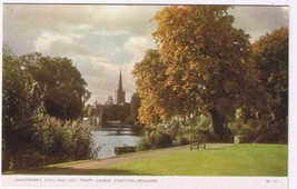 United Kingdom UK Postcard Stratford Upon Avon Shakespeare Holy Trinity Church - £1.72 GBP