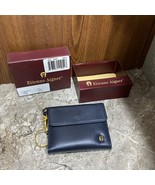 Vintage Etienne Aigner Lenvy Navy Leather Wallet #4083 New In Box - €92,29 EUR