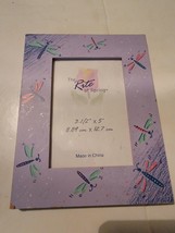 The Rite Of Spring Picture Frame Photo Lavender Dragonflies 3.&quot; X 5&quot; - £11.00 GBP